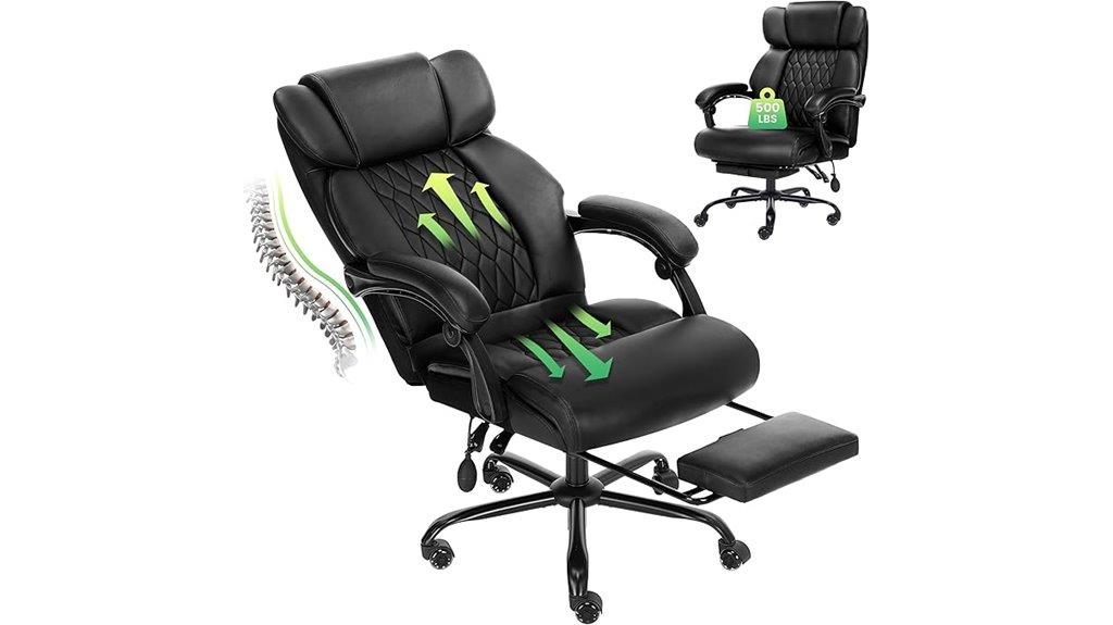 large adjustable ergonomic chair