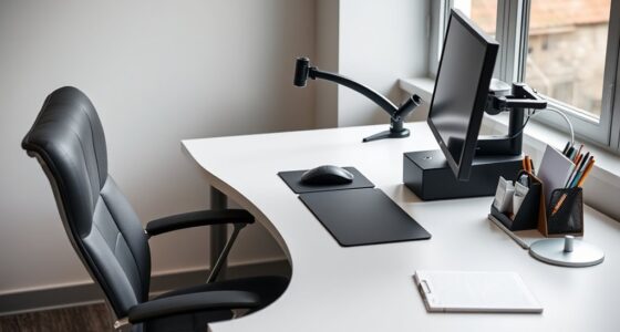 left handed workspace setup