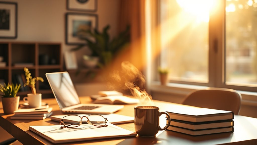 lighting enhances home office focus