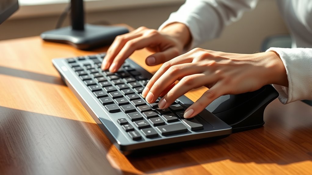 maintain ergonomic keyboard posture