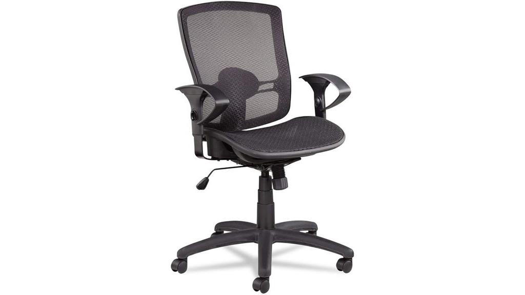 mesh mid back tilt chair