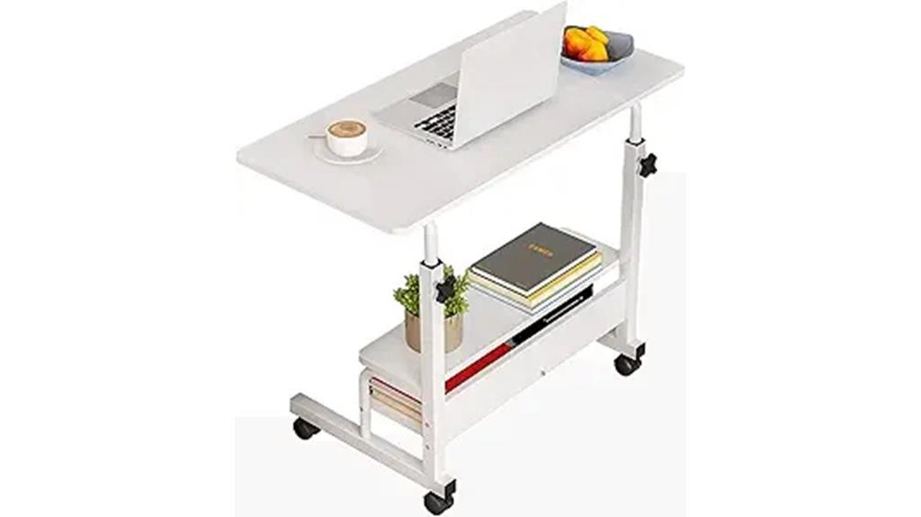 mobile height adjustable desk