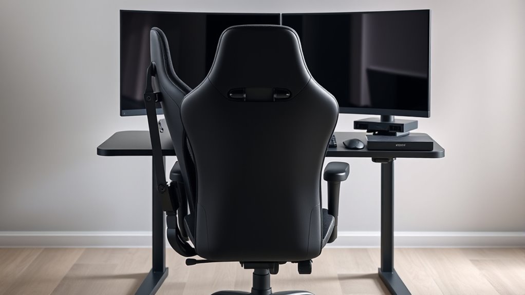 monitor and keyboard positioning
