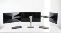 monitor arms with lap trays