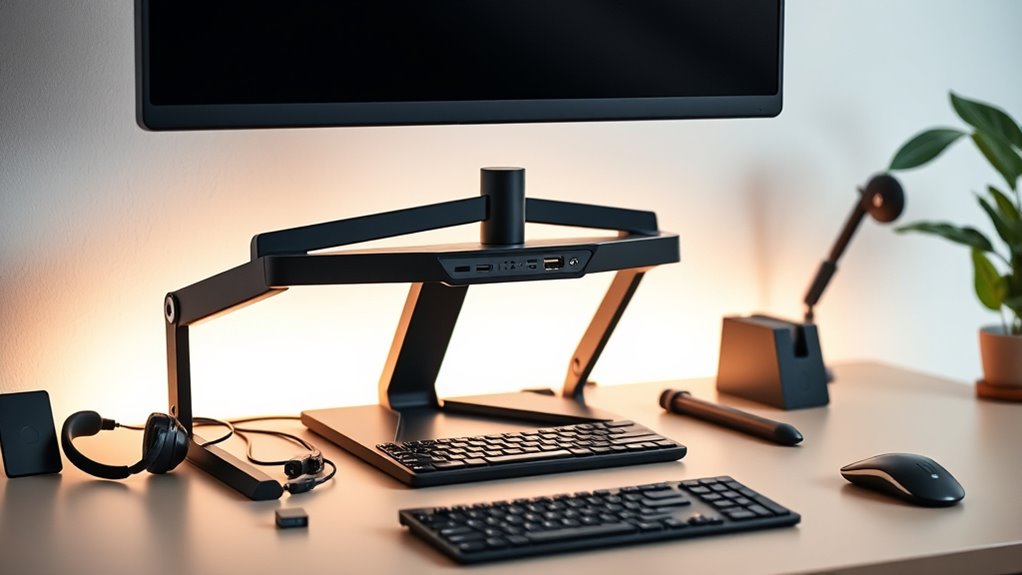 monitor stand compatibility features