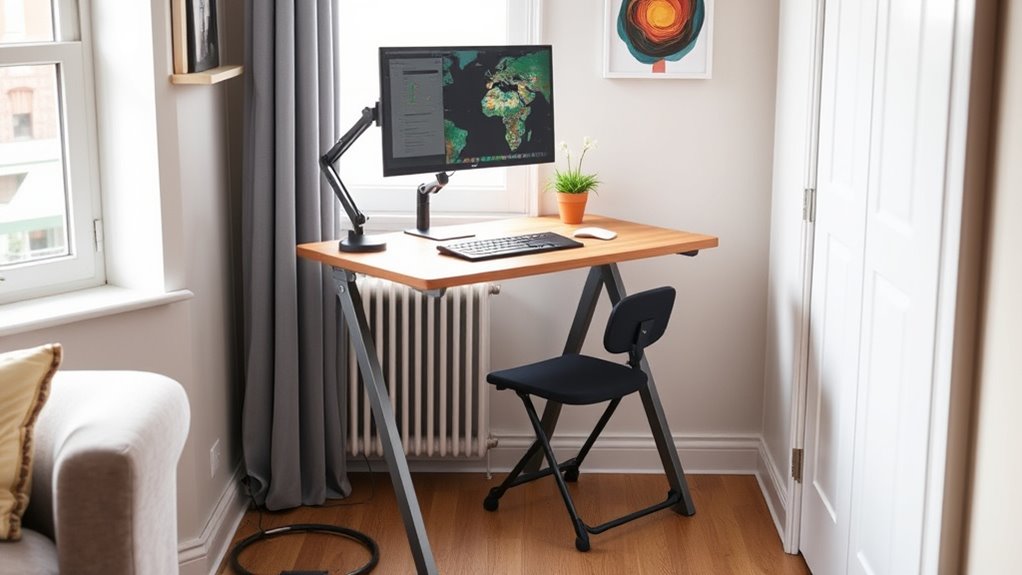 optimize small workspace ergonomics