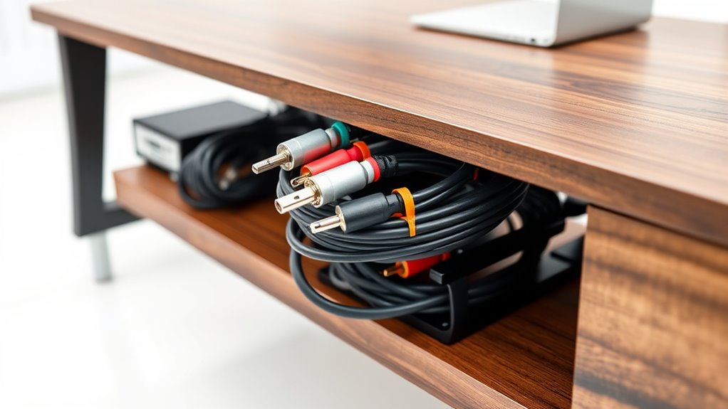 organize cables for efficiency