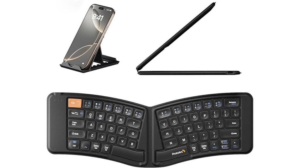 portable bluetooth keyboard foldable