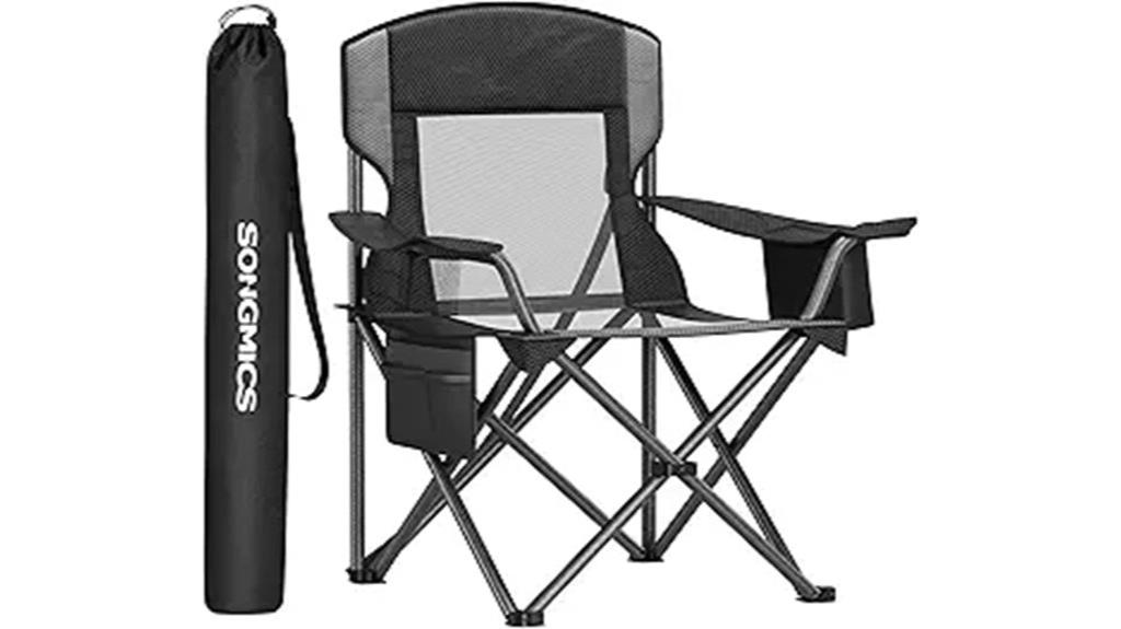 portable camping chair with cooler