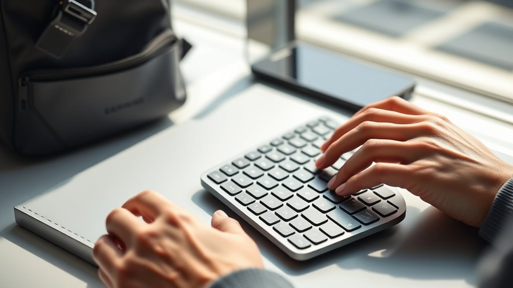 portable ergonomic keyboard features