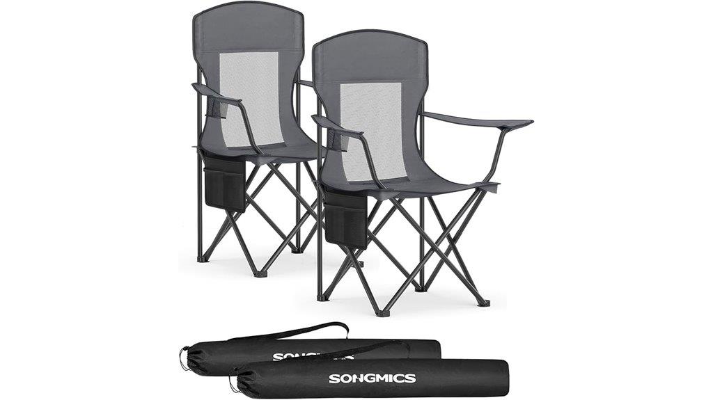 portable slate gray chairs