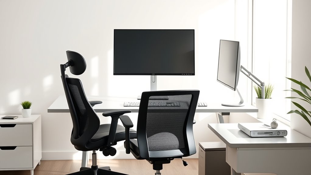 proper monitor ergonomic positioning