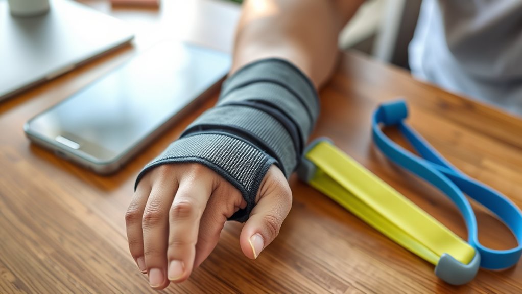 properly fitted wrist supports