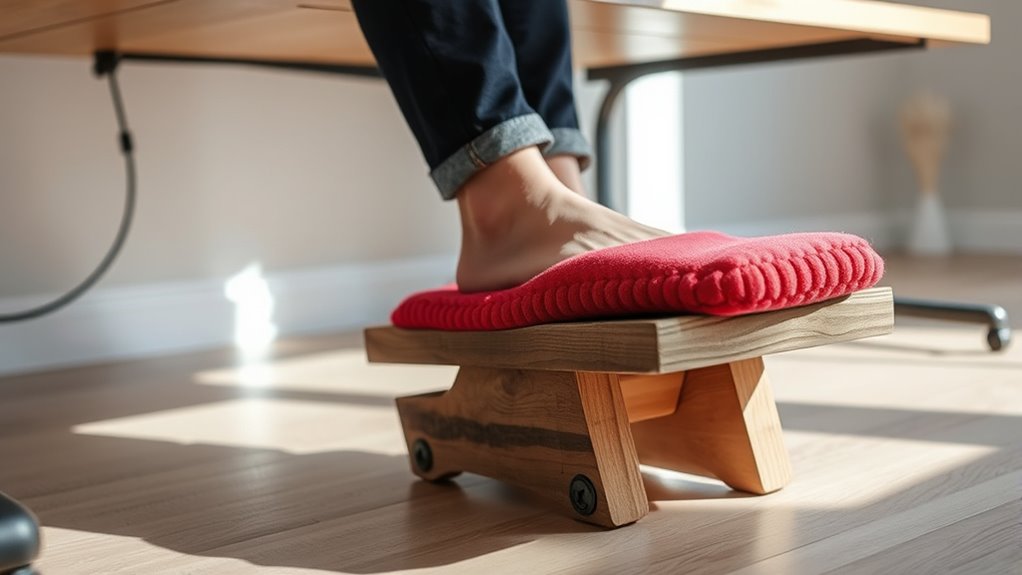 recycled adjustable ergonomic footrest