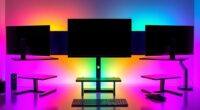 rgb lit monitor risers