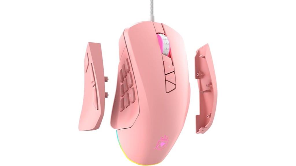 rgb programmable wired mouse