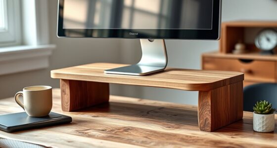 rustic stylish wooden stands