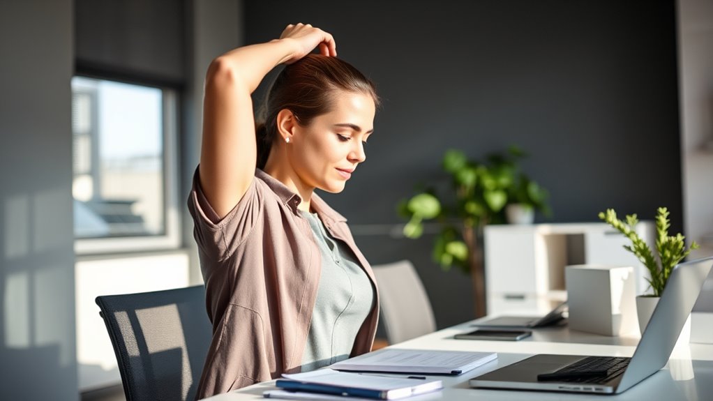 shoulder stretches for desk workers