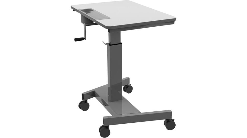sit stand crank desk