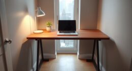 small apartment desk transformation