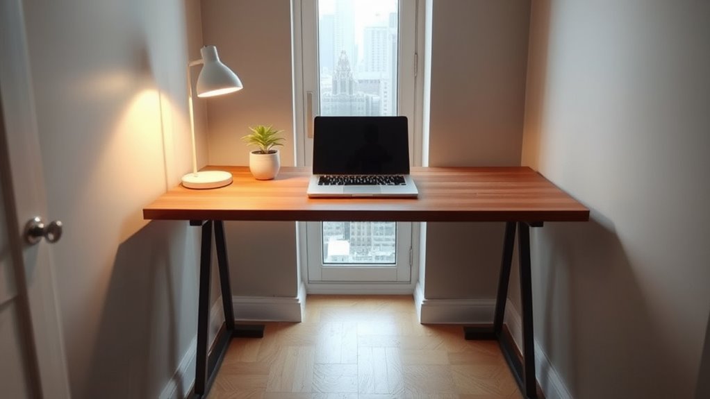 small apartment desk transformation