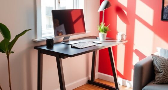 small apartment desk transformation