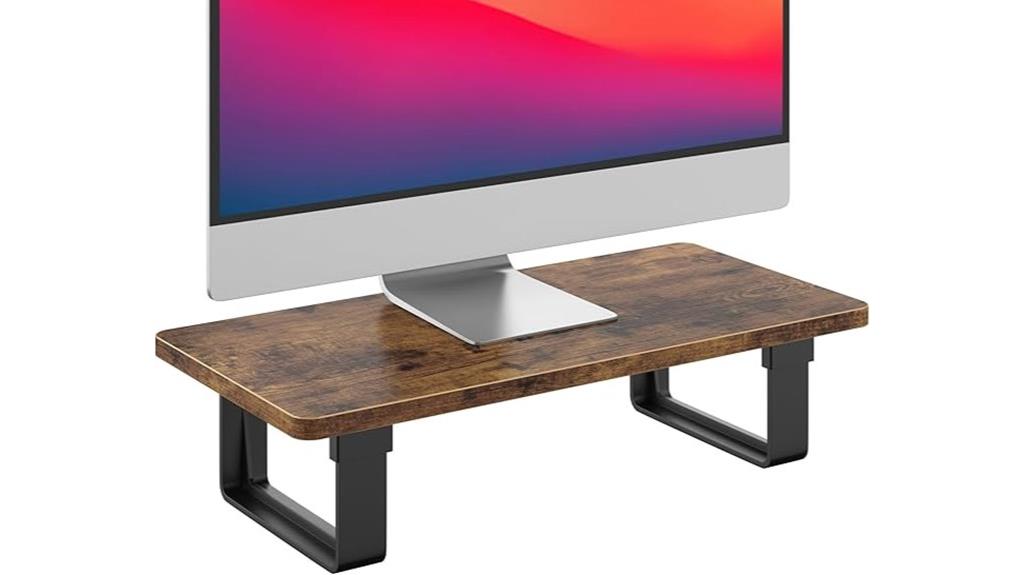 sturdy wooden monitor riser