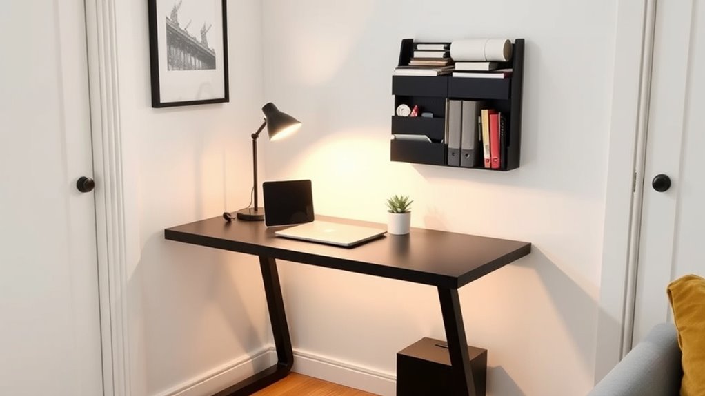stylish clutter free workspace design