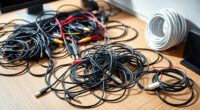 tidy desk cable management