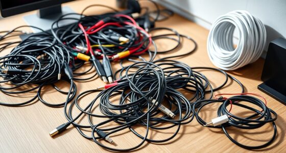 tidy desk cable management