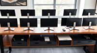 top storage monitor risers