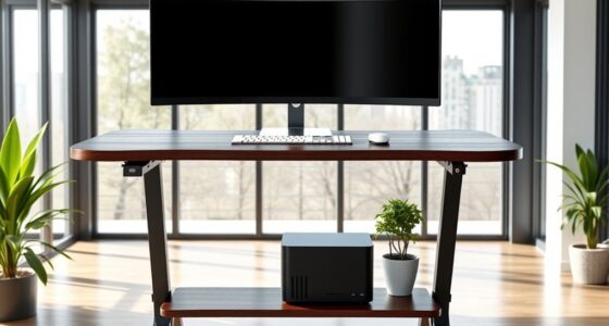 two tier monitor desk options