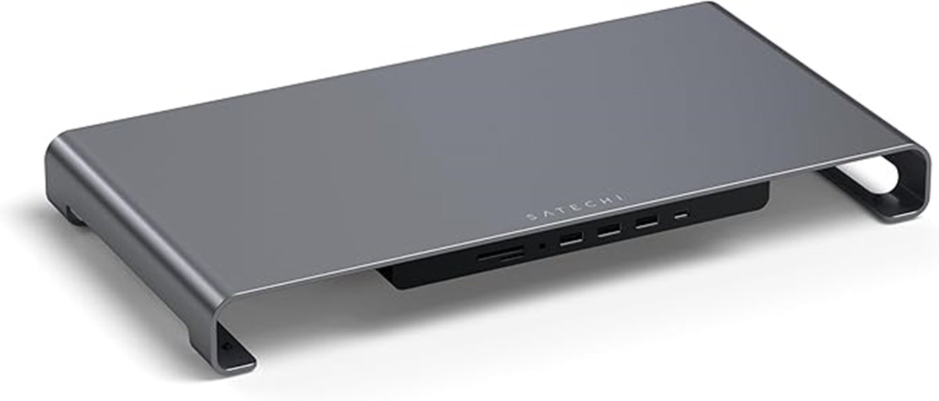 usb c hub with monitor stand
