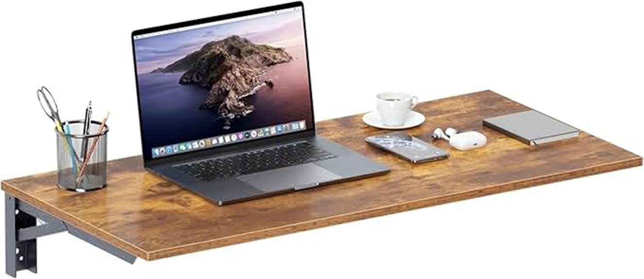 wall mounted heavy duty desk