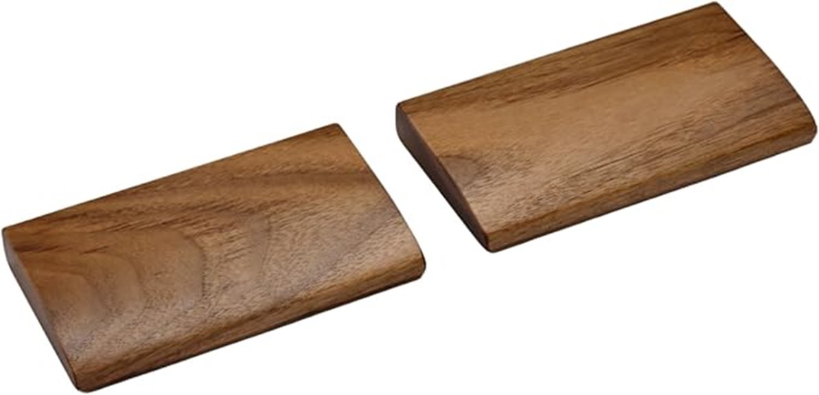 walnut wooden keyboard rest