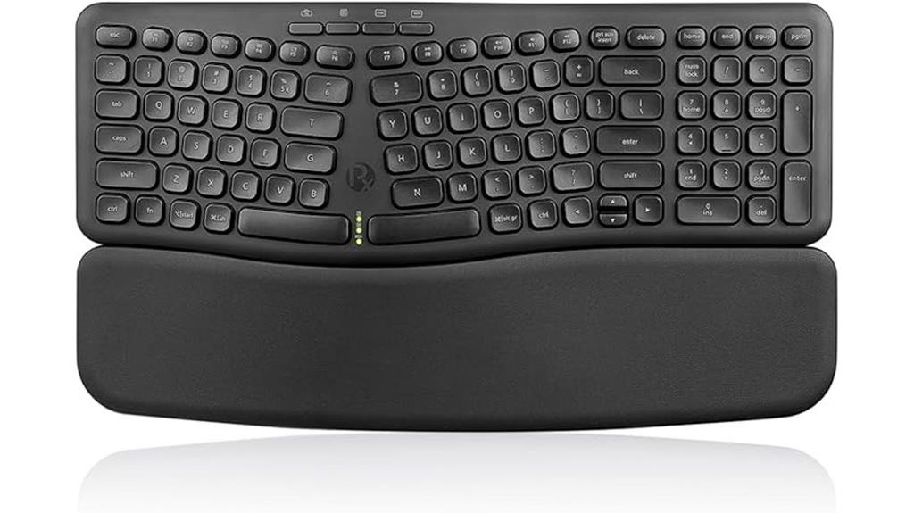 wireless ergonomic compact keyboard