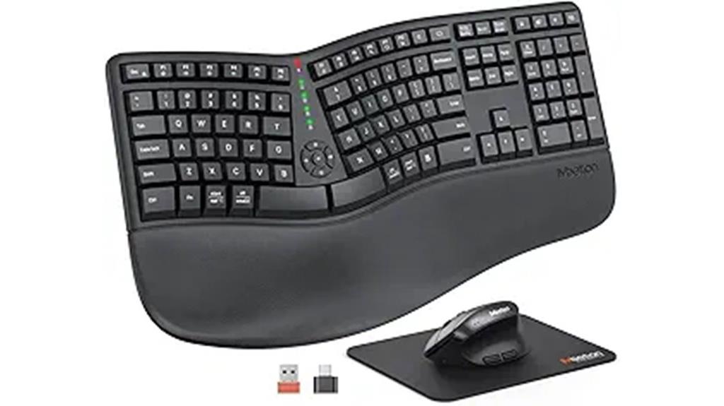 wireless ergonomic keyboard and mouse
