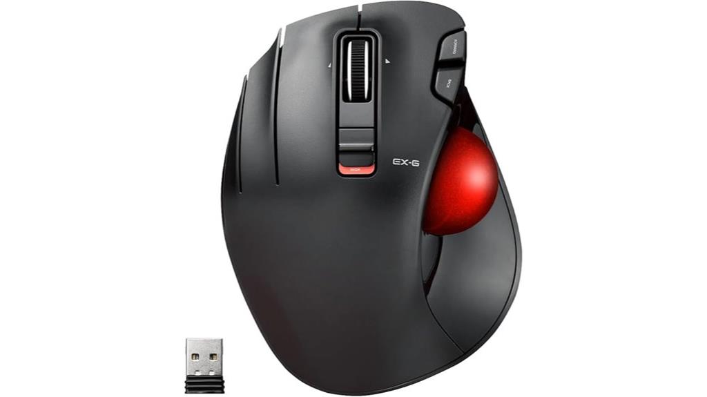 wireless ergonomic left handed mouse