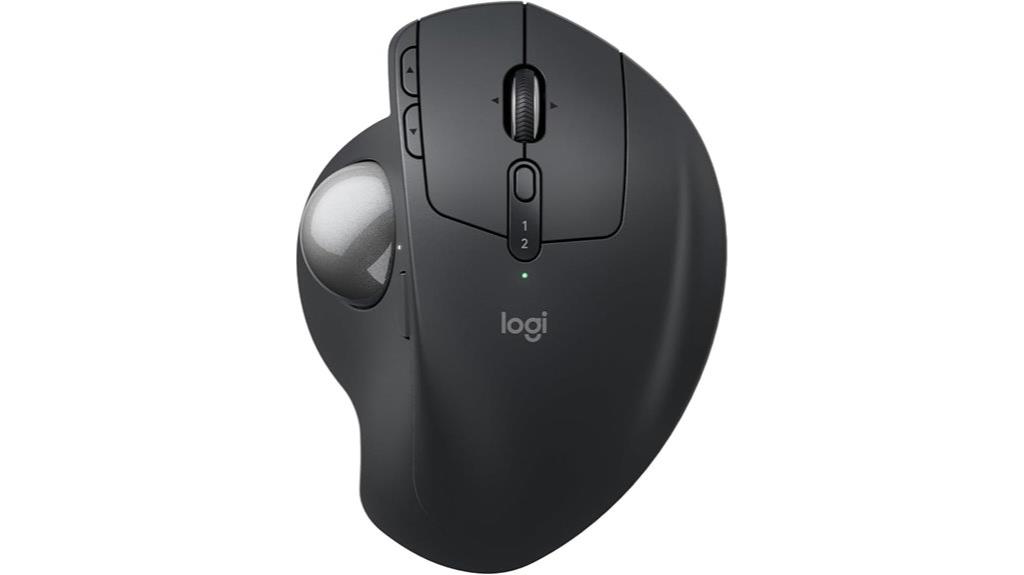 wireless ergonomic trackball mouse