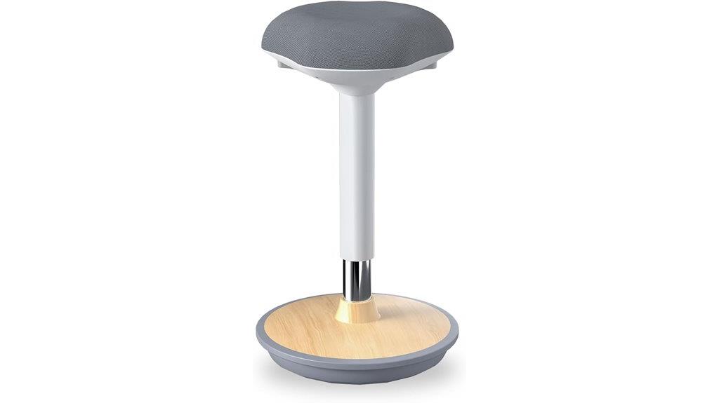 wobbling standing desk chair
