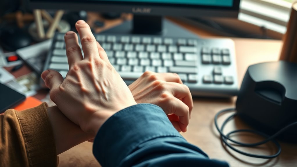 wrist strain from poor ergonomics