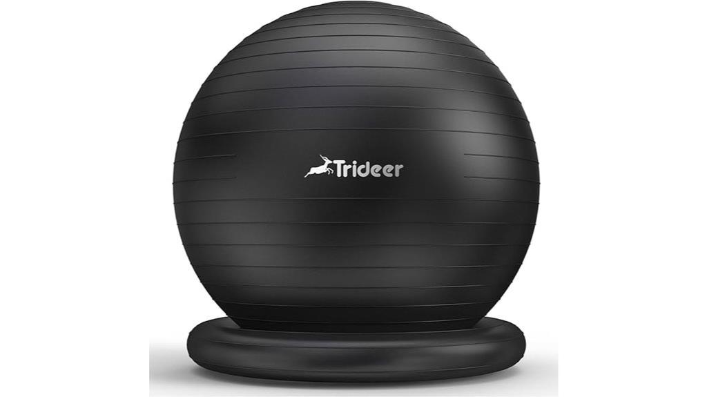 yoga ball chair with base