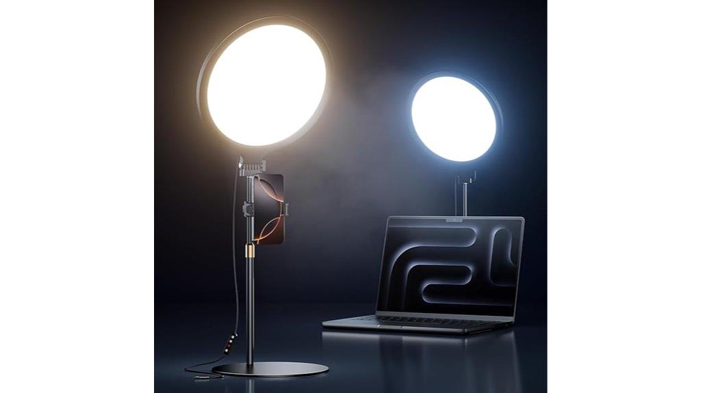 10 5 inch ring light stand