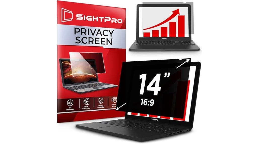 14 inch anti glare screen
