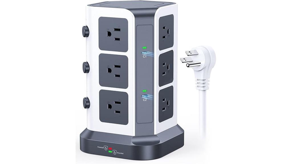 65w usb power tower