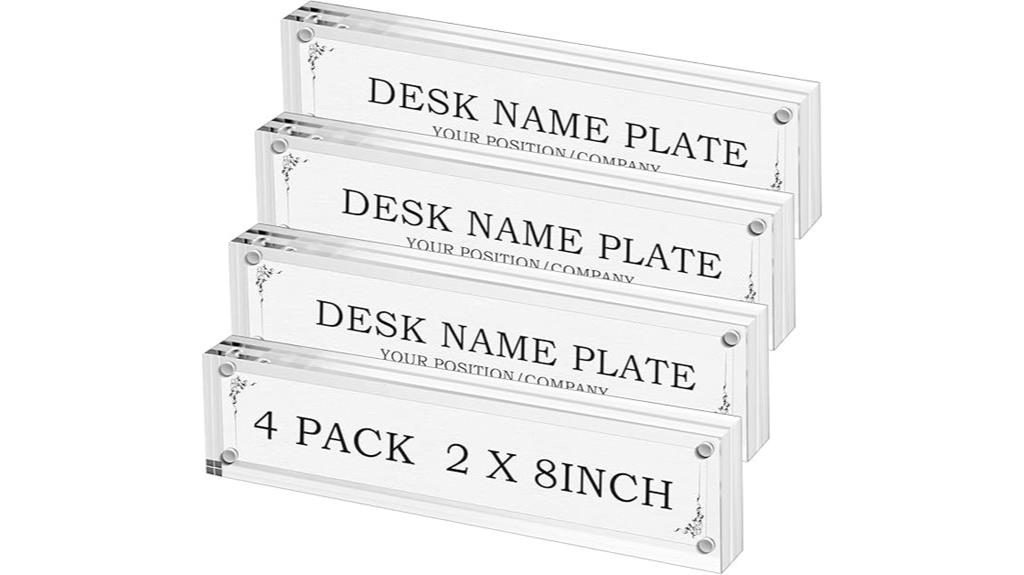 acrylic desk name plates