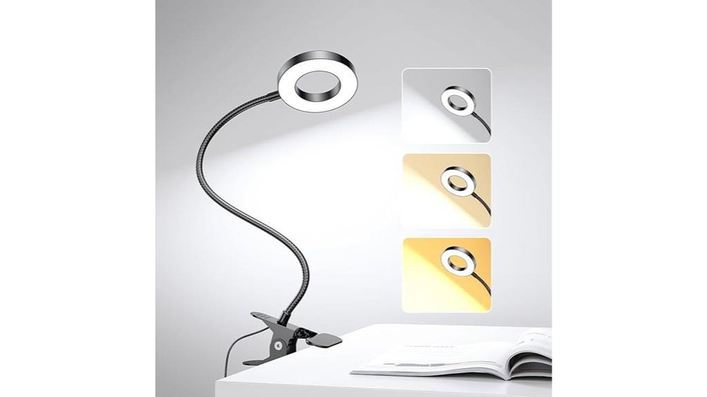 adjustable clip on desk lamp