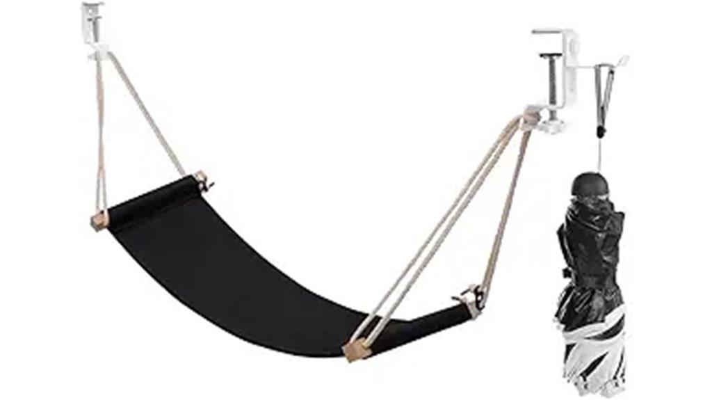 adjustable desk foot hammock