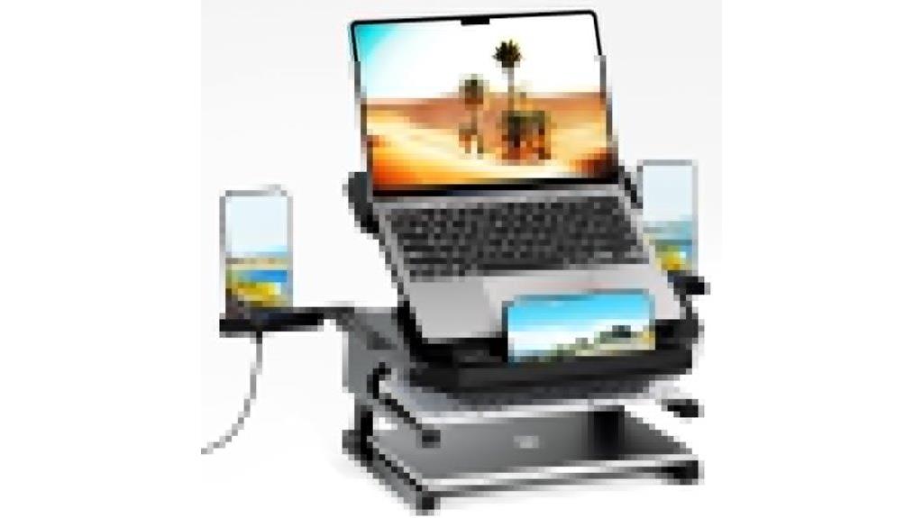adjustable desk laptop stand