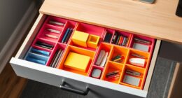 adjustable desk organizer compartments